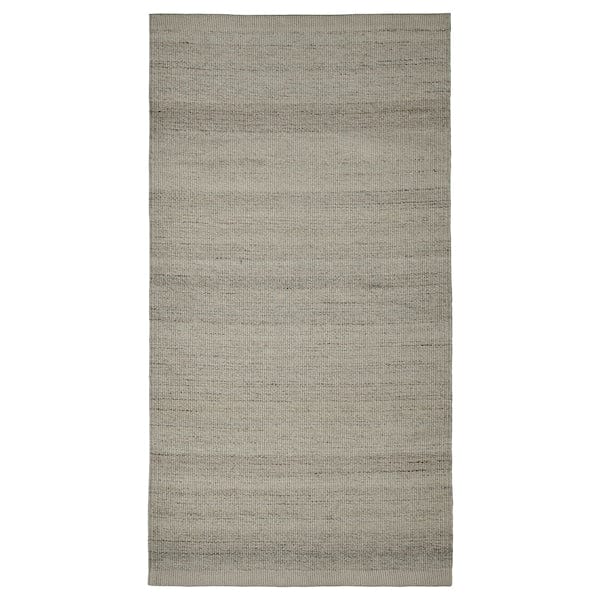 Ikea TIDTABELL - Rug, flatwoven, grey, 80x150 cm