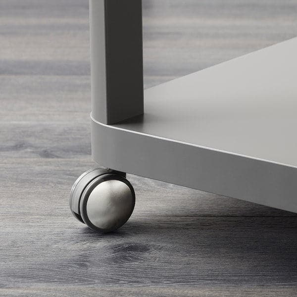 TINGBY - Side table on castors, grey, 50x50 cm - best price from Maltashopper.com 00349444