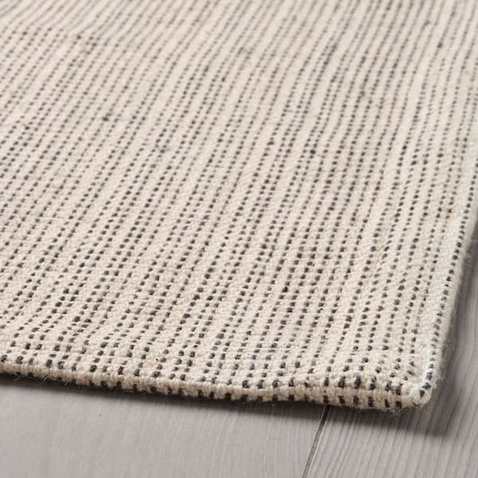 TIPHEDE - Rug, flatwoven, natural/black, 120x180 cm - best price from Maltashopper.com 40456757