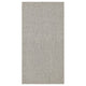 TIPHEDE rug, flatwoven, black/natural, 80x150 cm