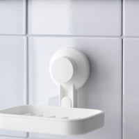 TISKEN - Soap dish with suction cup, white - best price from Maltashopper.com 90381284