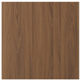 TISTORP door, brown walnut effect, 60x60 cm