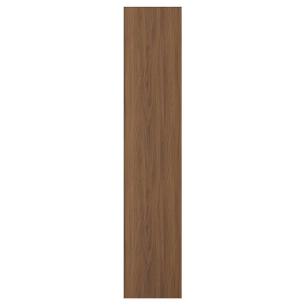 TISTORP door, brown walnut effect, 40x200 cm