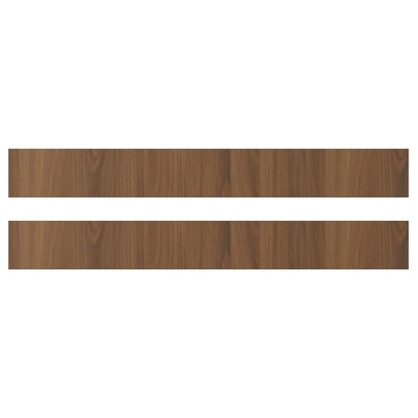 TISTORP drawer front, brown walnut effect, 80x10 cm