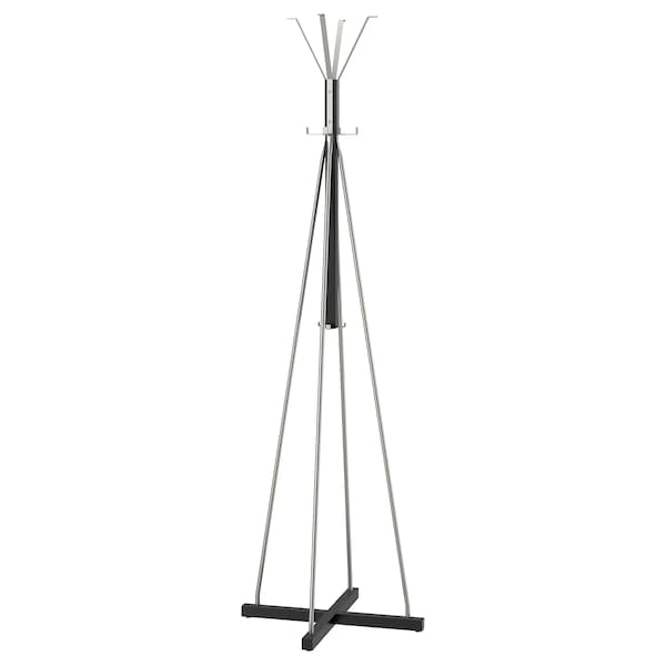 TJUSIG - Floor-standing coat rack, black, 193 cm - best price from Maltashopper.com 70159666