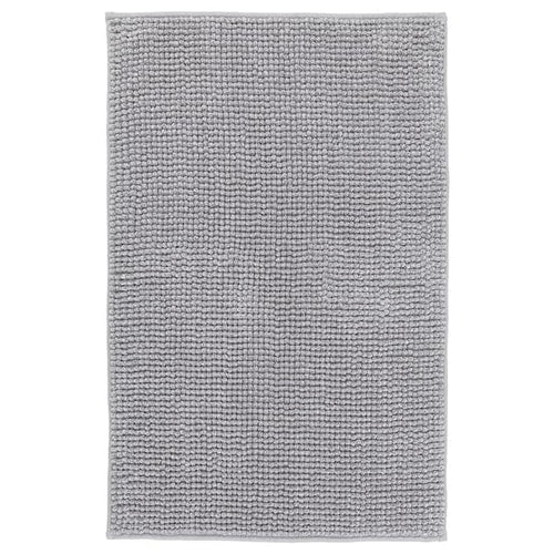 TOFTBO - Bath mat, grey-white mélange, 50x80 cm