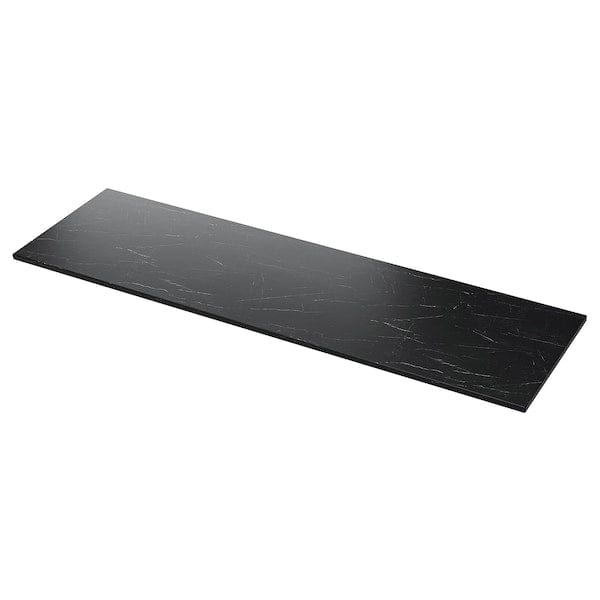 Ikea TOLKEN - Countertop, black marble/laminate effect,182x49 cm