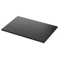TOLKEN countertop, black marble effect/foliated board, 82x49 cm