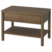 TONSTAD side table, brown stained oak veneer, 64x40 cm