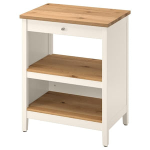 Ikea TORNVIKEN - Kitchen island, off-white/oak, 72x52 cm