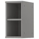 TORNVIKEN open cabinet, grey, 20x37x40 cm