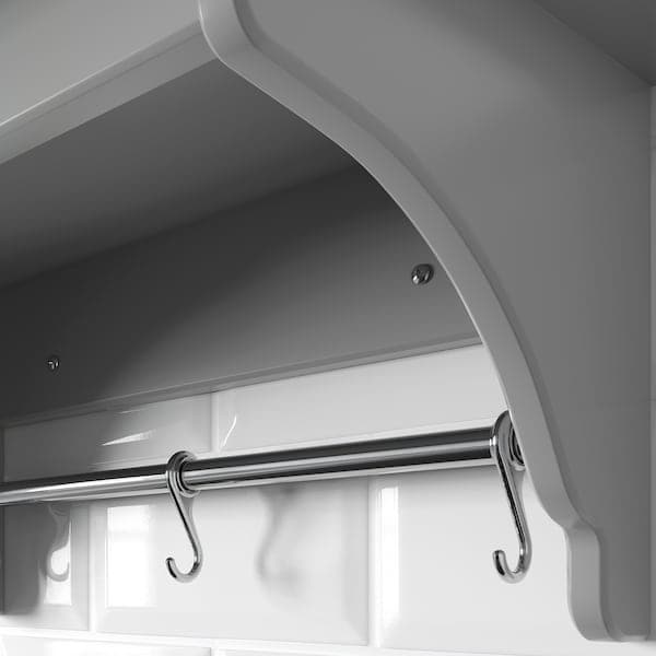 Ikea TORNVIKEN - Wall shelf, grey, 50 cm