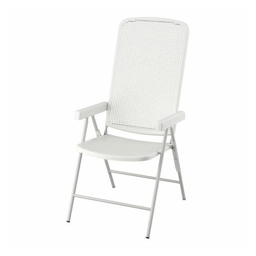 TORPARÖ - Reclining chair, outdoor, white/grey