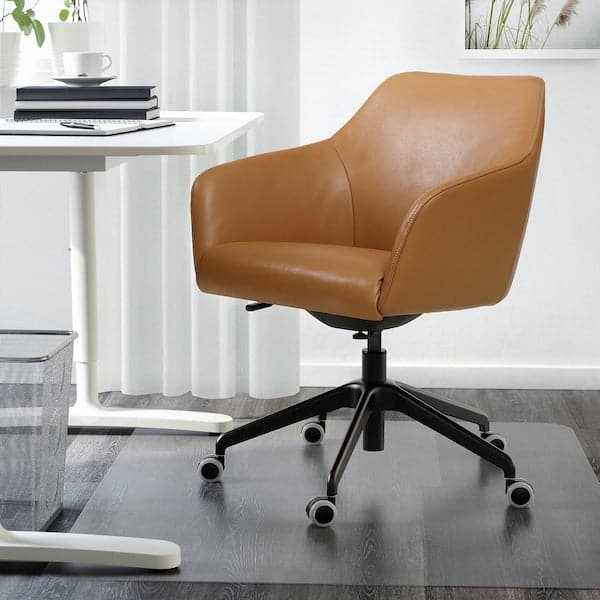 Ikea TOSSBERG / LÅNGFJÄLL - Meeting chair, Grann light brown/black ,