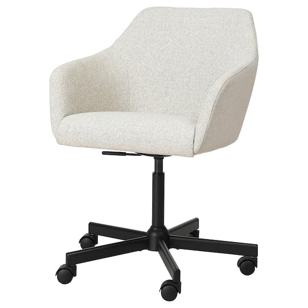 TOSSBERG / MALSKÄR - Swivel chair, Gunnared beige/black , - best price from Maltashopper.com 09508221
