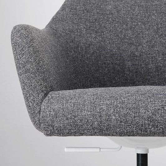 Ikea TOSSBERG / MALSKÄR - Swivel chair, Gunnared dark grey/white ,