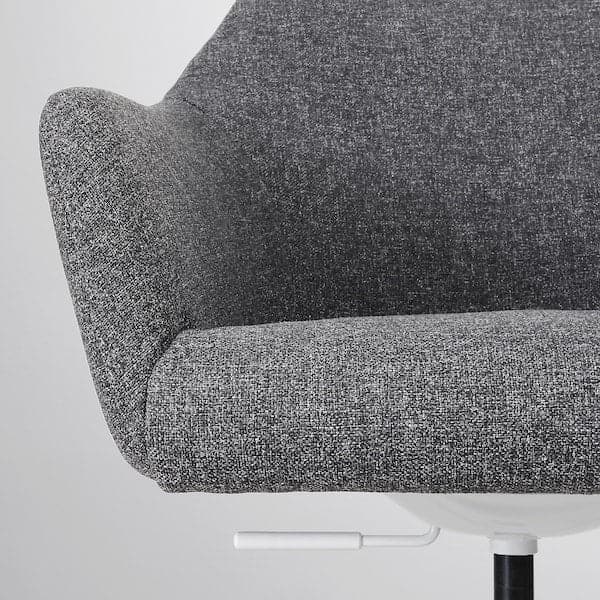 Ikea TOSSBERG / MALSKÄR - Swivel chair, Gunnared dark grey/white ,