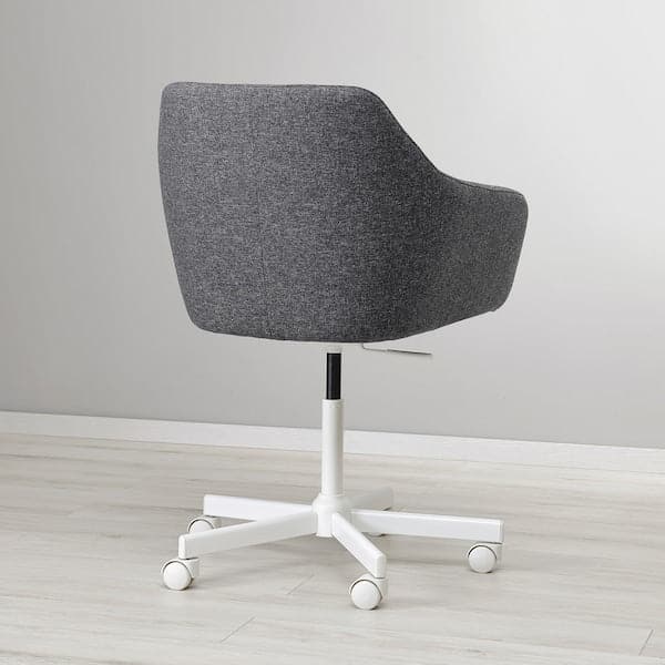 Ikea TOSSBERG / MALSKÄR - Swivel chair, Gunnared dark grey/white ,