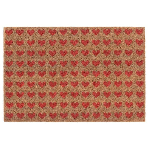 TOSSDAN - Doormat, natural/heart, , 40x60 cm
