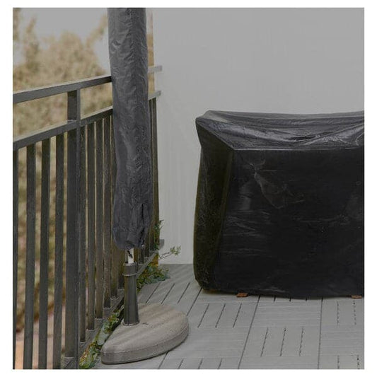 TOSTERÖ - Parasol cover, black, 160 cm - best price from Maltashopper.com 60292331