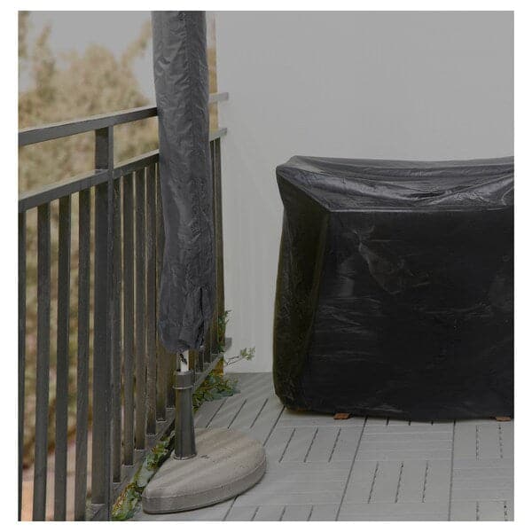 TOSTERÖ - Parasol cover, black, 160 cm - best price from Maltashopper.com 60292331
