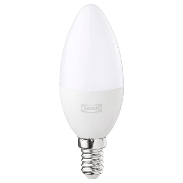TRÅDFRI - E14 LED bulb 470 lumens, intensity dimmable wireless spectrum white/candle opal white , - best price from Maltashopper.com 60545499