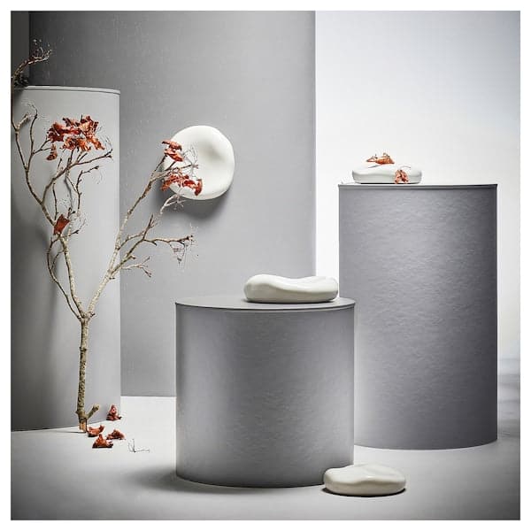 TRÄDGRÄNSEN - Wall decoration, set of 2, ceramic/stones beige - best price from Maltashopper.com 00537954