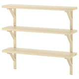 TRANHULT / SANDSHULT wall shelf combination, aspen, 80x20 cm