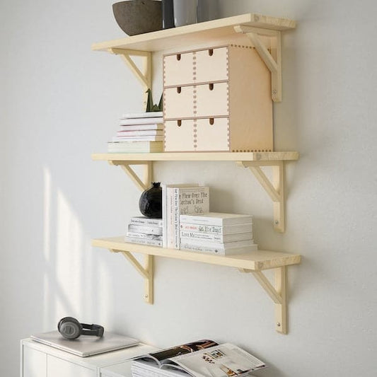 Ikea TRANHULT / SANDSHULT - Wall shelf combination, aspen, 80x20 cm
