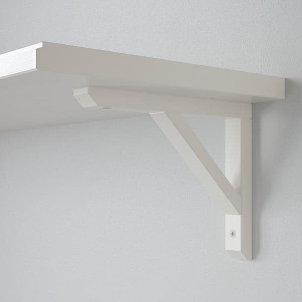 Ikea TRANHULT / SANDSHULT - Wall shelf, white stained aspen, 120x30 cm