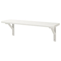 TRANHULT / SANDSHULT wall shelf, white stained aspen, 80x20 cm