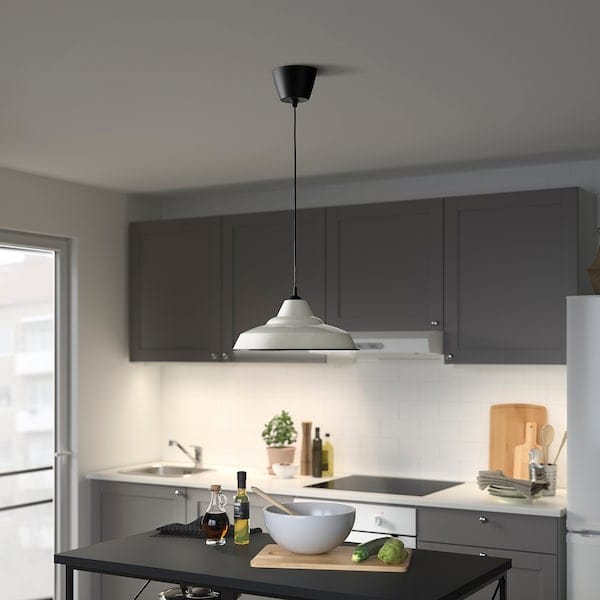 Ikea TRETTIOEN - Pendant lamp, white, 38 cm
