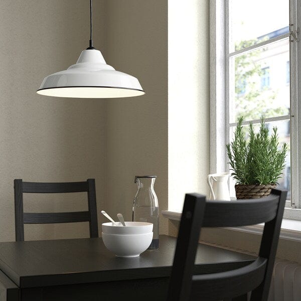 Ikea TRETTIOEN - Pendant lamp, white, 38 cm