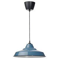 TRETTIOEN pendant lamp, blue, 38 cm