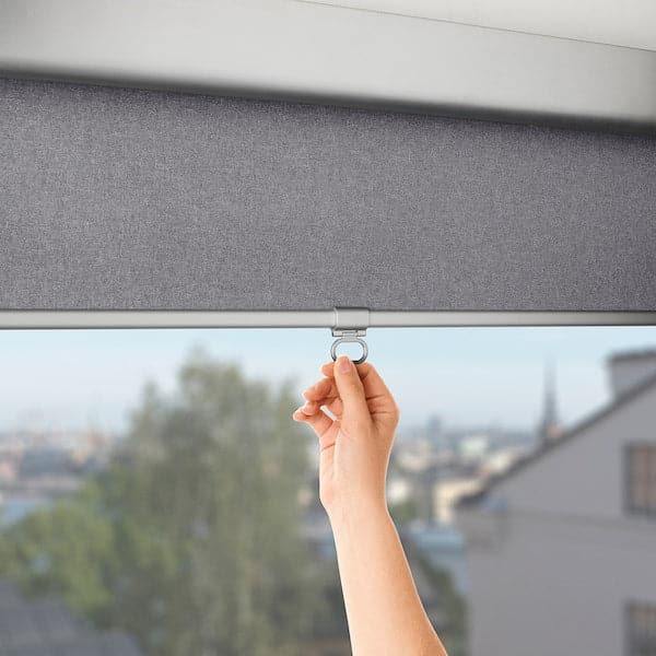 TRETUR - Block-out roller blind, light grey, 120x195 cm - best price from Maltashopper.com 40380989
