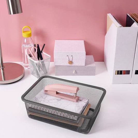 TROFAST - Mesh storage box, dark grey, 20x30x10 cm - best price from Maltashopper.com 10518568