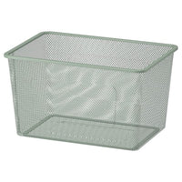 TROFAST mesh storage box, light green-grey, 42x30x23 cm