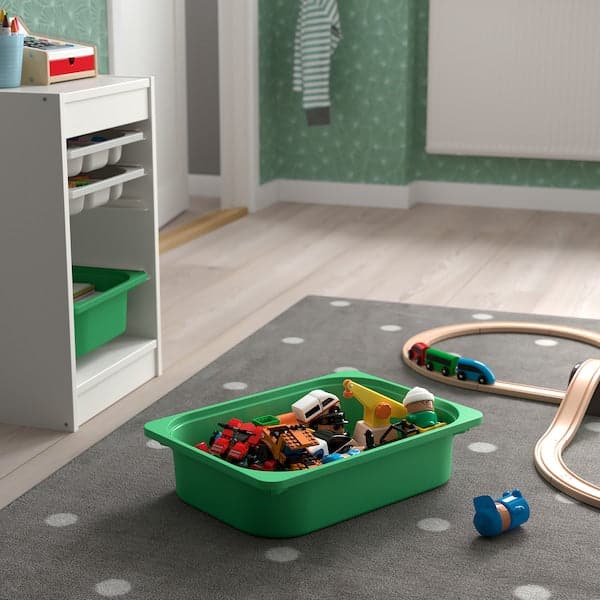 TROFAST - Storage box, green, 42x30x10 cm - best price from Maltashopper.com 40466285
