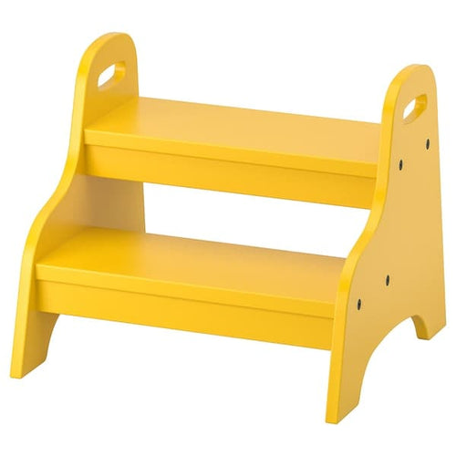 TROGEN - Children's step stool, yellow, 40x38x33 cm