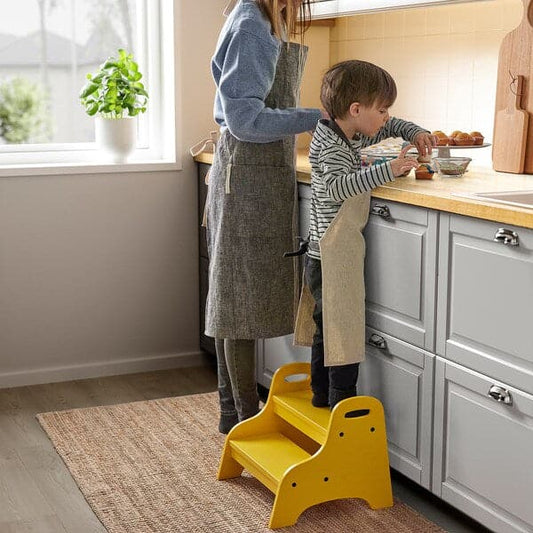 Ikea TROGEN - Children's step stool, yellow, 40x38x33 cm