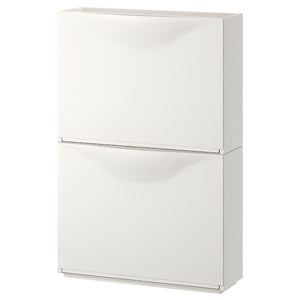 Ikea TRONES - Shoe cabinet/storage, white, 52x18x39 cm