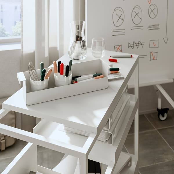 TROTTEN - Trolley, white, 80x40 cm - best price from Maltashopper.com 80474764