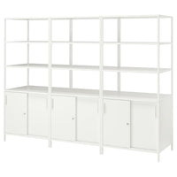 TROTTEN cabinet combination, white, 240x180 cm