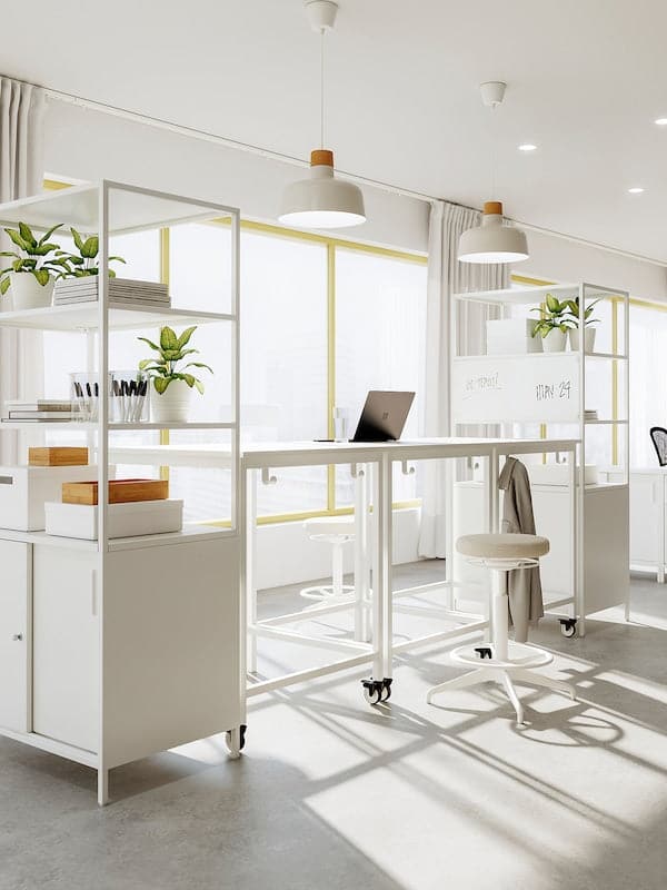 Ikea TROTTEN - Cabinet with sliding doors, white, 80x55x180 cm