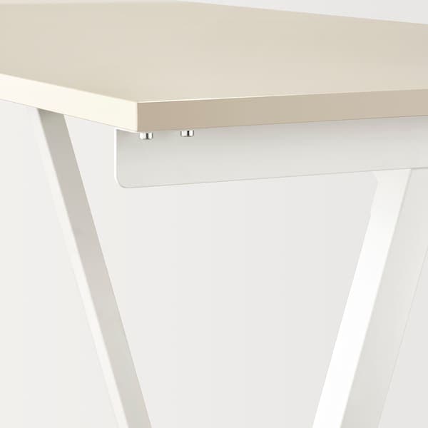 Ikea TROTTEN - Desk, beige/white, 120x70 cm