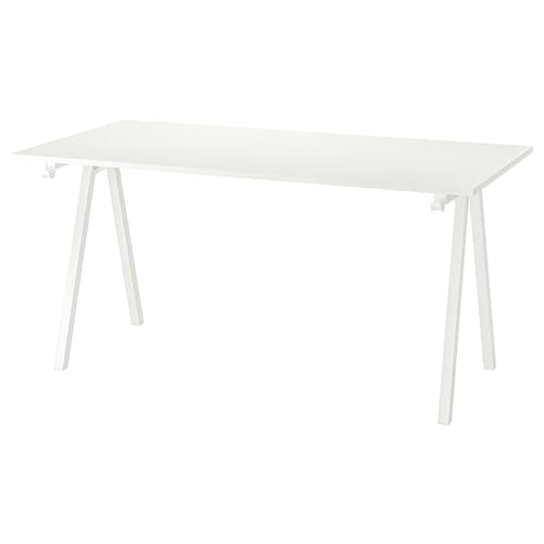 TROTTEN - Desk, white, 160x80 cm
