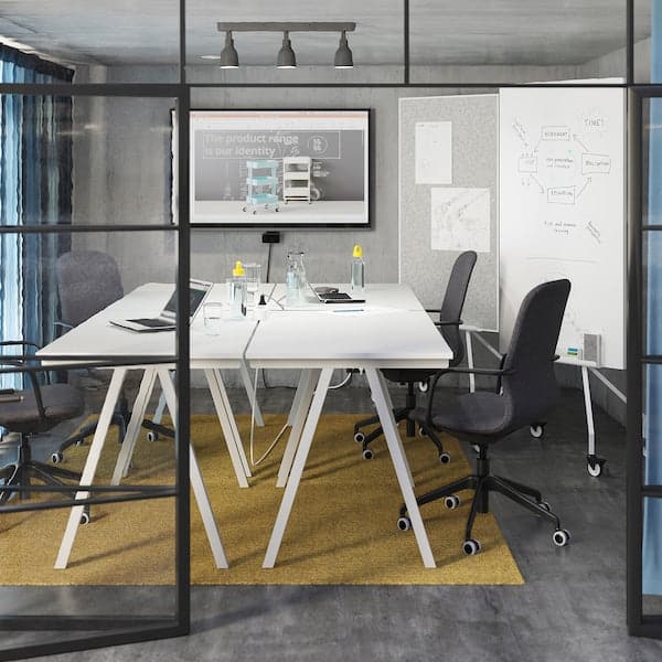 Ikea TROTTEN - Desk, white, 120x70 cm