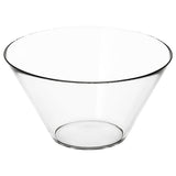 TRYGG serving bowl, clear glass, 28 cm