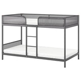 TUFFING bunk bed frame, dark grey, 90x200 cm
