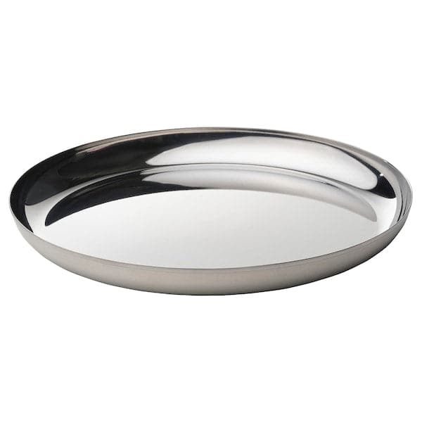 Ikea TUVHÄTTA - Serving plate, stainless steel, 32 cm